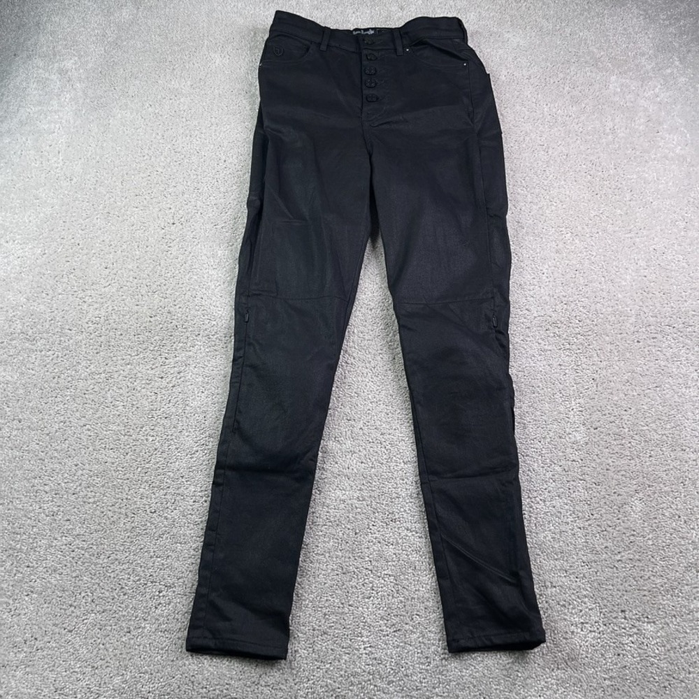 NBT Clothing Jeans Womens 4 Black BIA High Waisted Skinny Padded Moto Biker Pant